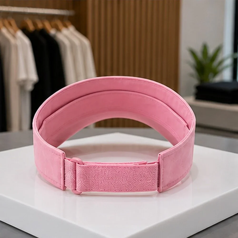 ALO Yoga Pink Gym Open Top Visor Hat Activewear